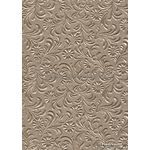 Embossed Sunflower Mink Beige Pearlescent A4 handmade recycled paper