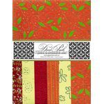 DecoPack 130 Orange Red and Yellow themed - An assortment of handmade recycled papers popular with Cardmakers