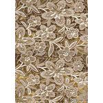 Embossed Foil Gold Foil on White Matte Cotton A4 handmade recycled paper | PaperSource