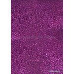 Embossed Foil Pebble Magenta Foil on Magenta Pink Matte Cotton A4 handmade recycled paper