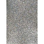 Embossed Foil | Pebble Silver Foil on White Matte Cotton A4 handmade recycled paper