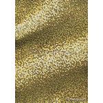 Embossed Foil Pebble Gold Foil on Yellow Matte Cotton A4 handmade recycled paper curled