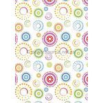 Patterned | Dot Circle Designer pattern on Stardream Pearlescent Crystal 120gsm paper | PaperSource
