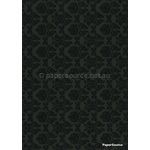 Patterned | Enchantment Designer paper Black print on Black Matte, 120gsm | PaperSource