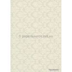 Patterned | Enchantment Designer paper White print on Quartz Pearlescent, 120gsm paper | PaperSource