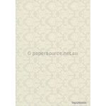 Patterned | Enchantment Designer paper White print on Quartz Pearlescent, 120gsm paper | PaperSource