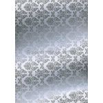 Patterned | Enchantment Designer paper Silver print on White, 120gsm paper | PaperSource