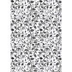 Patterned | Floral Flourish Designer paper Black print on Stardream Crystal Pearlescent, 120gsm paper | PaperSource