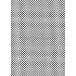Patterned | Polka Dots Designer paper Black print on Stardream Silver Pearlescent, 120gsm paper | PaperSource