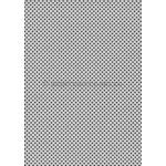 Patterned | Polka Dots Designer paper Black print on Stardream Silver Pearlescent, 120gsm paper | PaperSource