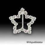Embellishment | Buckle Star Small with Vertical Bar, BF13, 19x19mm, A Grade Czech Crystal Diamantes for maximum sparkle | PaperSource