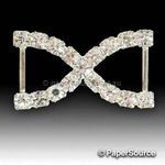 Embellishment | Buckle Crossover BF16, 25x13mm, A Grade Czech Crystal Diamantes for maximum sparkle | PaperSource