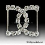 Embellishment | Buckle Double “D”, BF18, 20x20mm, A Grade Czech Crystal Diamantes for maximum sparkle | PaperSource