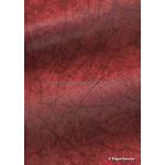 Batik Plain | Deep Red 120gsm Handmade Recycled A4 Paper-curled | PaperSource