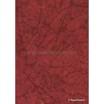 Batik Plain | Deep Red 120gsm Handmade Recycled A4 Paper | PaperSource