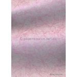 Batik Metallic - Light Pink with Silver 120gsm Handmade Recycled Paper | PaperSource