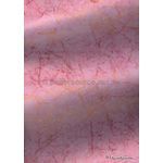 Batik Metallic - Pink with Gold 120gsm Handmade Recycled Paper | PaperSource