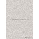 Embossed Brocade Crystal Pearlescent A4 handmade, recycled paper | PaperSource