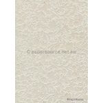 Embossed Brocade Quartz Pearl Handmade Recycled paper | PaperSource