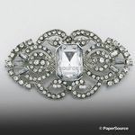 Embellishment | Brooch Deco, 65x35mm, A Grade Czech Crystal Diamantes for maximum sparkle | PaperSource