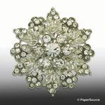 Embellishment | Brooch Majestic, 50x50mm, A Grade Czech Crystal Diamantes for maximum sparkle | PaperSource