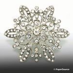Embellishment | Brooch Snowflake, 60x60mm, A Grade Czech Crystal Diamantes for maximum sparkle | PaperSource