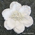 Fabric Flower - Gardenia White Handmade, Fabric Flower Embellishment | PaperSource