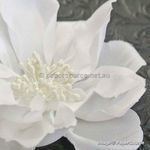 Fabric Flower - Magnolia White Handmade, Fabric Flower Embellishment | PaperSource