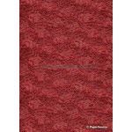 Embossed Foil Red Foil on Red Matte Cotton A4 handmade recycled paper | PaperSource