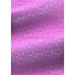 Patterned Fronds | Silver print on a Pink handmade, recycled paper-curled | PaperSource