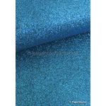 Glitter Fine | Peacock Blue 120gsm specialty A4 paper - curled | PaperSource