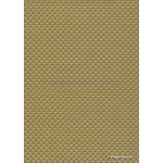 Embossed Diamond Quilt Antique Gold Pearlescent A4 paper | PaperSource