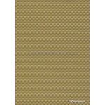 Embossed Diamond Quilt Antique Gold Pearlescent A4 paper | PaperSource