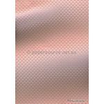 Embossed Diamond Quilt Apricot Pearlescent A4 paper | PaperSource