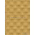 Embossed Diamond Quilt Bright Gold Pearlescent A4 paper | PaperSource