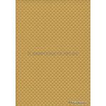 Embossed Diamond Quilt Bright Gold Pearlescent A4 paper | PaperSource