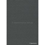 Embossed Diamond Quilt Charcoal Pearlescent A4 paper | PaperSource