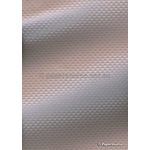 Embossed Diamond Quilt Dusty Pink Pearlescent A4 paper | PaperSource