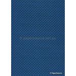 Embossed Diamond Quilt Indigo Pearlescent A4 paper | PaperSource
