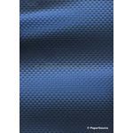 Embossed Diamond Quilt Indigo Pearlescent A4 paper | PaperSource