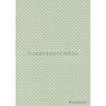 Embossed Diamond Quilt Mint Green Pearlescent A4 paper | PaperSource