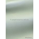 Embossed Diamond Quilt Mint Green Pearlescent A4 paper | PaperSource