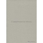 Embossed | Diamond Quilt Platinum Silver Pearlescent A4 paper | PaperSource
