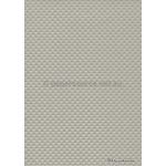 Embossed Diamond Quilt Platinum Silver Pearlescent A4 paper | PaperSource