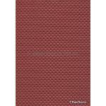 Embossed Diamond Quilt Ruby Deep Red Pearlescent A4 paper | PaperSource
