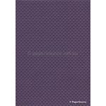 Embossed Diamond Quilt Violet Rich Purple Pearlescent A4 paper | PaperSource