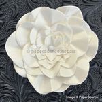 Flower - Ruffle Ivory Pearl Large Handmade, Pearlescent Flower Embellishment | PaperSource