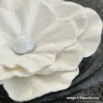 Flower - Ruffle Pearl Large Handmade, Pearlescent Flower Embellishment | PaperSource