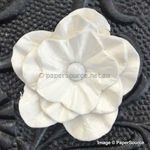 Flower - Ruffle Pearl Large Handmade, Pearlescent Flower Embellishment | PaperSource