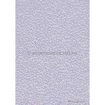 Embossed Pebble Pastel Lilac Purple Pearlescent A4 handmade recycled paper